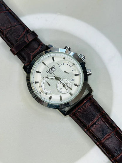 The Half Chronograph Watch - White