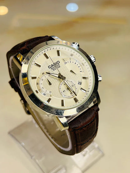 The Half Chronograph Watch - White