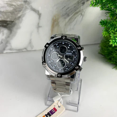 black dial skmei watch