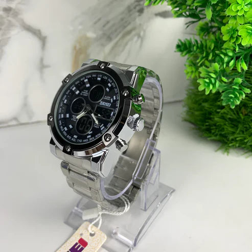 black dial skmei watch